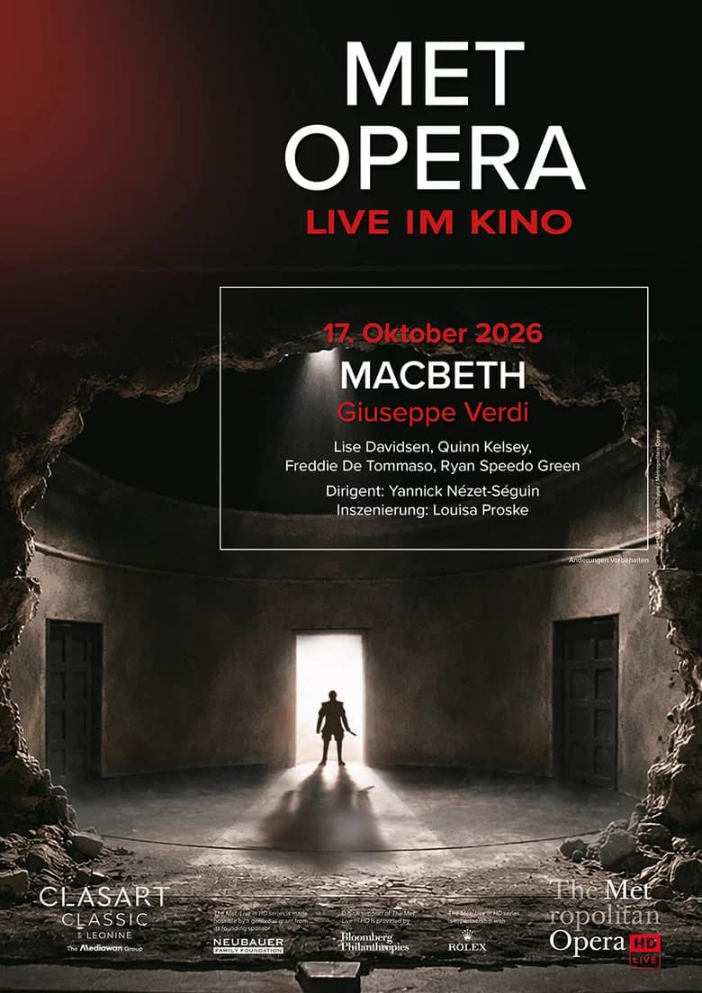 The Metropolitan Opera 2026/27: Macbeth poster