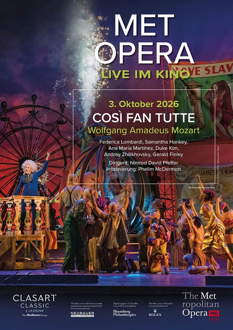 The Metropolitan Opera: Così fan tutte poster