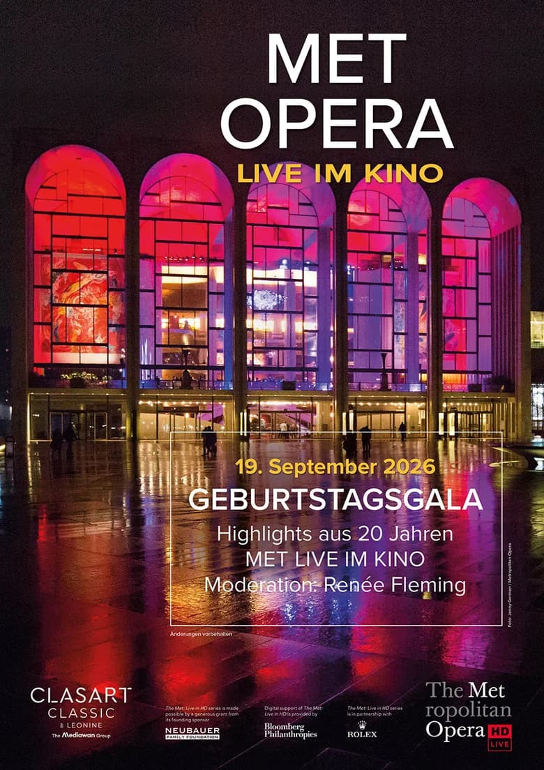 Twenty Years of the Met in Cinemas: An Anniversary Celebration poster