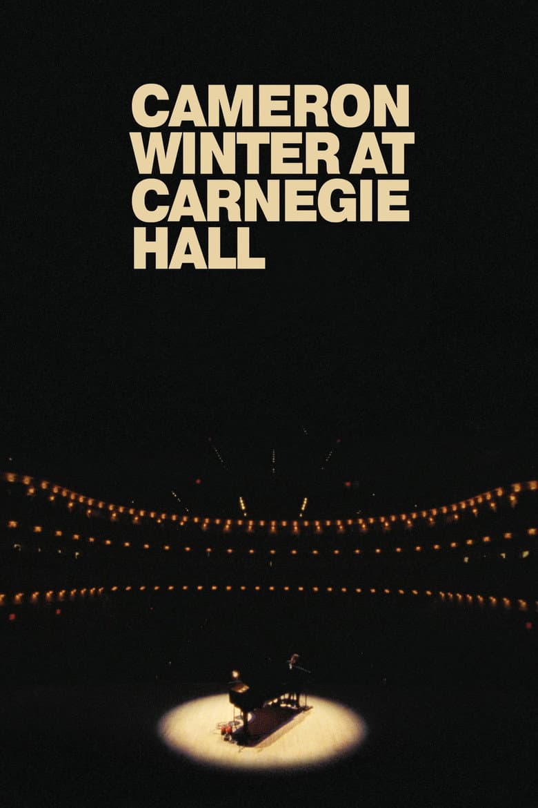 Cameron Winter at Carnegie Hall poster